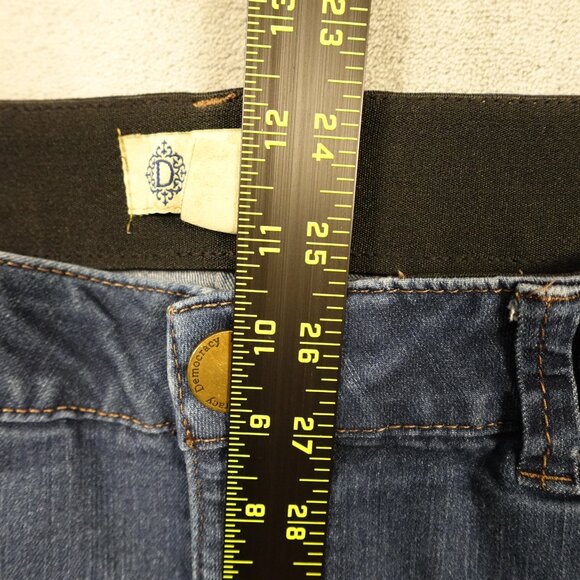 Democracy Jeans Ab Technology high rise skinny ankle women's 16W blue stretchy - Picture 5 of 11